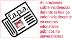 Radio FAPA. Somos escuela 585. Aclaraciones durante la huelga
