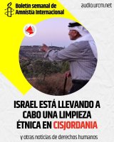 Israel está llevando a cabo una limpieza étnica en Cisjordania y otras noticias de derechos humanos